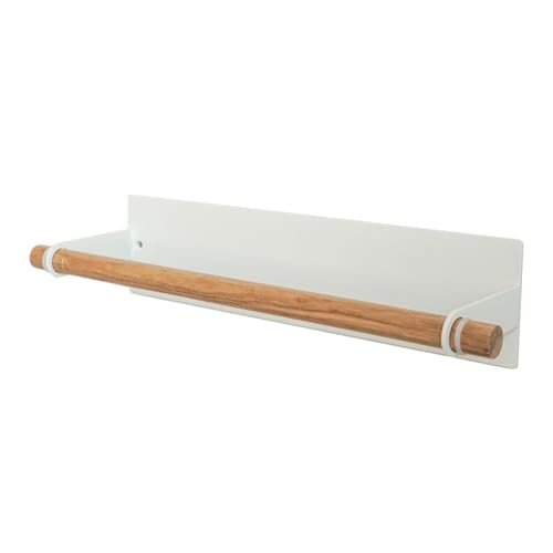 Yamazaki Home Tosca Magnetic Paper Towel Or Dish Towel Holder - Kitchen Storage - Dish Towel - Steel + Wood