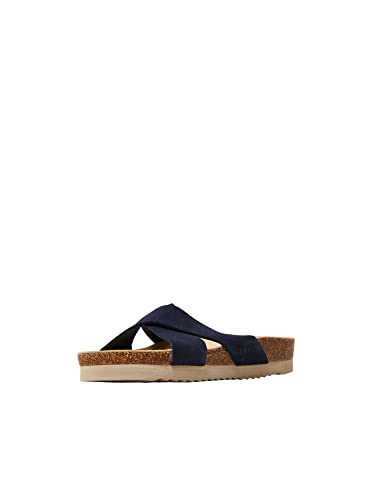 ESPRIT Damen modischer Tieffußbett Slipper, 400/NAVY, 39 EU
