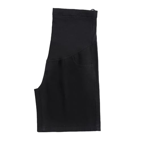 Short de maternité en jean stretch avec bandeau de soutien réglable pour l'été