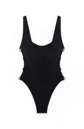Mona Studded Scoop Neck One Piece