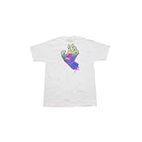 NHS サンタクルズ NEON SCREAMING HAND ネオン スクリーミングハンド Tシャツ WHITE 白 ホワイト (JP, アルファベット, XL, ホワイト)