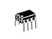 ADC0832 A/D converter 8 bit 2 ch. Serial PDIP-8