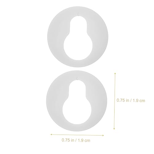 Image of Mipcase 200pcs Keyhole Hangers for Picture Frames Round Frame Brackets Easy to Install Wall Art Hanging Hardware for Living Room Bedroom Kitchen and Bathroom