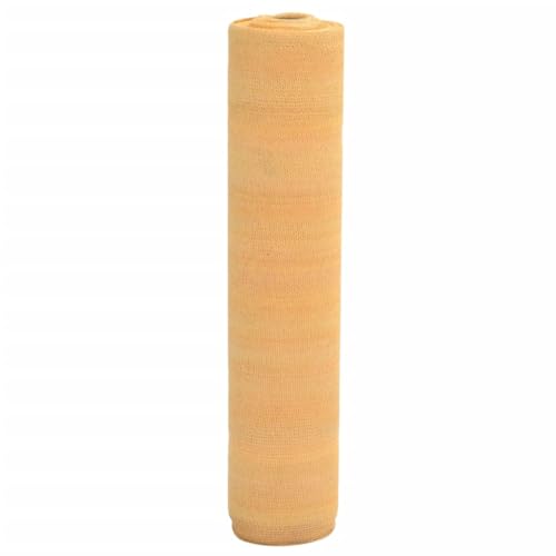 vidaXL Zaunblende,Tennisblende Schattiernetz für Garten Sportplatz, Sichtschutz Zaun Netz UV-beständig, Schattiergewebe Windschutz, Sandfarbe 1,5x25m HDPE 75g/m²