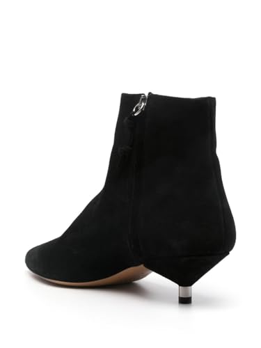 Image of LOCERICH Womens Ankle Boots Suede Kitten Heel Low Heel Short Boots for Women Dressy Pointed Toe Leopard Boots