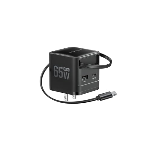 Amazon | EcoFlow RAPID 65W GaN急速充電器 【70cmUSB-Cケーブル内蔵