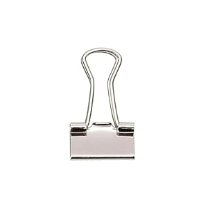 Rico Design Foldbackklammern Silber, 15 mm