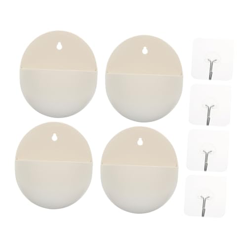 FUNOMOCYA 4 Piezas Maceteros de Pared Colgantes para Flores con Orificio de Drenaje Resistentes y Decorativos para Jardines y Exteriores para Inauguración de Casa