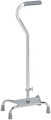 Carex Quad Cane with Large Base - Quad Walking Cane with Offset C...