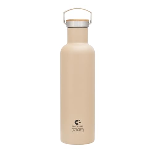 Image of Clay Craft Vacbott Melissa Clasic Double Walled|18 Hours Hot and 24 Hours Cold Water Bottle Vacuum Insulated Flask Bottle|1 Piece,700 ml Bottle|Travelling|BPA-Free|BIS Certified|1Year Limited Warranty