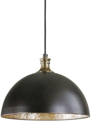 Uttermost 22028 Placuna 1 Light Pendant, Bronze