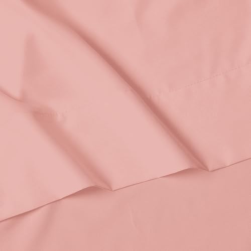 Image of Elegant Comfort Luxury 1500 Premium Hotel Quality Microfiber 5-Piece Sheet Set - Wrinkle Resistant, All Around Elastic Fitted Sheet, Deep Pocket up to 16 inch, Split King, Dusty Rose