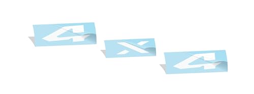 Image of Reflective Concepts 4x4 Emblem Overlay Decal Sticker -Fits: 2019-2026 Ram, NOT for Classic - (Color: Gloss White)