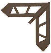 C.R. LAURENCE PL15767 CRL Pella 3/4 x 7/16 Bronze Plastic Screen Frame Corner 20/PK