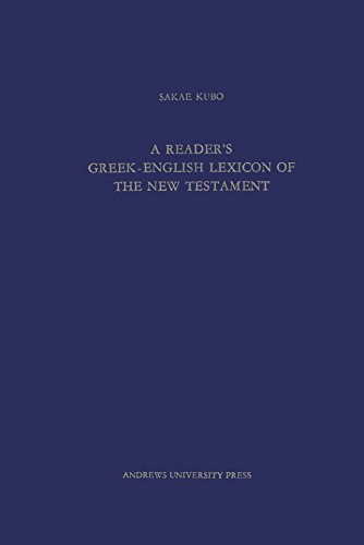 A Reader's Greek-English Lexicon of the New Tes... B000XT5ZI0 Book Cover