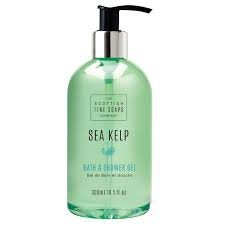 Scottish Fine Soaps Bath & Shower Gel, Sea Kelp 10.5 Ounces
