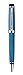 Xezo Incognito Brass Twist Action Medium Ballpoint Pen, Guilloche Enamel in Blue Color with Pure Platinum Plating. Handcrafted and Serialized