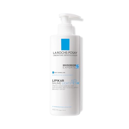 La Roche-Posay Lipikar Baume Light AP+M, Rückfettende Lotion bei Neurodermitis und trockener Haut, Schnell einziehend, Ohne Duftstoffe, Für Babys ab 3 Monaten, Kinder und Erwachsene, 400 ml
