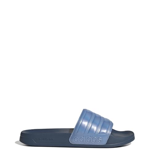 adidas Unisex Adilette Shower Slide Sandal, Preloved Ink/Blue Spark Met./Blue Spark Met, 5 US Men3