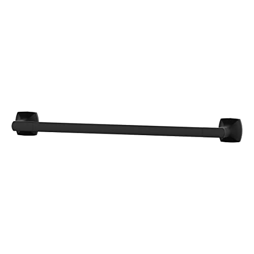 Pfister Vaneri BTBVRI1B - Toallero de baño con rosca para montaje en pared de 18 pulgadas, acabado negro mate