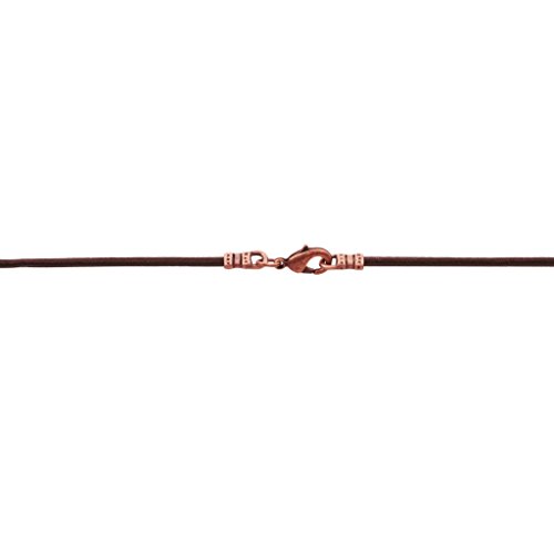 DragonWeave Antique Copper 1.8mm Fine Brown Leather Cord Necklace3