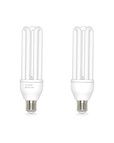 Dichroma 2 Pack 3U 20W Replacement Bulbs for 20W Bug Zapper with E27 Base, Compatible with Meilen, Husaco, Lunatino, PALONE, and