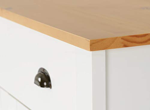 Seconique Ludlow Sideboard, White, oak, One Size - Image 5