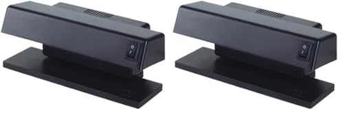 Detector de billetes falsos, 7W, portátil y eficiente, ideal para comerciantes y locales, garantiza seguridad en transacciones. (Paquete de 2)