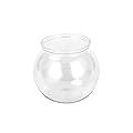 Pnuokn Plastics Round Aquarium Unbreakable Crystal-Clear Fish Bowls For Small Fish 4 Sizes Vases For Candy Ornament Holder Plastics Bowls Bowls Plastics Clear Round Fish Bowl