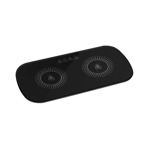 Juqoyue Calentador de Platos Eléctrico para Alimentos, Mantel Individual Caliente, Mantel Individual, Platos Calentadores de Larga Duración para el Hogar, de Cena Negro