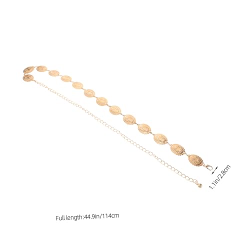 FRCOLOR Boho Waist Chain Concho Belt for Women Adjustable Decorative Cowgirl Belt for Dresses Jeans and Skirts for Country Concerts and Festivals2