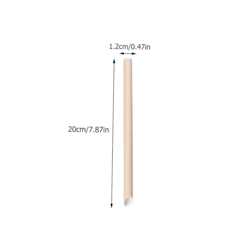 Pitillos desechables de papel kraft 100 pcs 20 cm miniatura 2