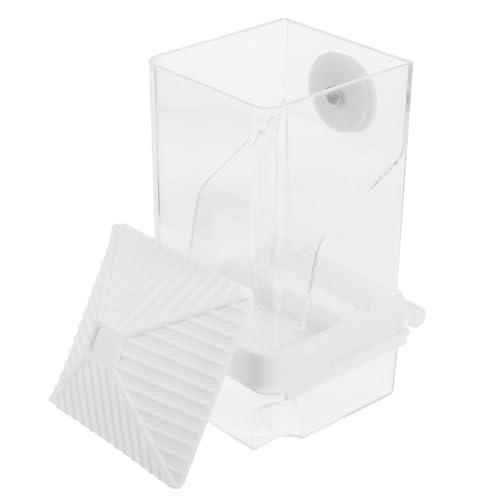 iplusmile 自動鳥の餌箱 鳥かごの食べ物皿 オウム吊りボウル 鳥の水飲みカップ 鳩の餌入れ オウムの餌皿 鳥の餌場 鳥かご皿 鳥かごフィーダーボウル 鳥用給水器ボウル プラスチック 白い