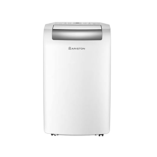 Ariston, Mobis 10- Pinguino Aire Acondicionado Portátil Silencioso con Temporizador y Mando a Distancia, Climatizador 24x69x2.5 Blanco Fabricado para Instalación en España, Eficiencia A+ Rango(A+++/D)