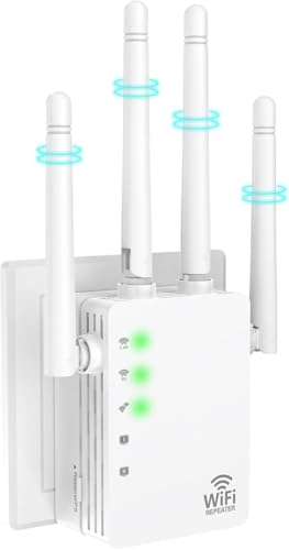 WiFi Extender, WiFi Extender Signal Booster Dual-Band(5.8G&2.4G) Wireless Repeater Coverage