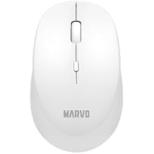 MARVO WM103 Wireless Mouse Silent Click Ergonomic 2.4GHz 800-1600DPI White
