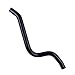 XAJINGSU 2PCS Silicone Inlet Intake Boost Hose Turbo To Air Box Tube Kit For 1999-2004 Land Rover Discovery 2 TD5 Engine 00 01 02 03 (4 Ply 5.4 mm Thickness) 11 Colors (Gloss Black)