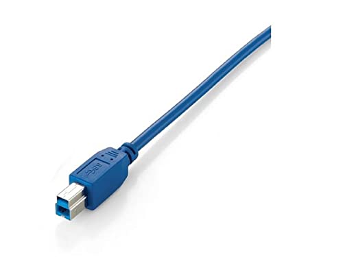 Equip USB Cable A -> B M/3.00 m Polybag Blue, 3,00 Meter - Image 3