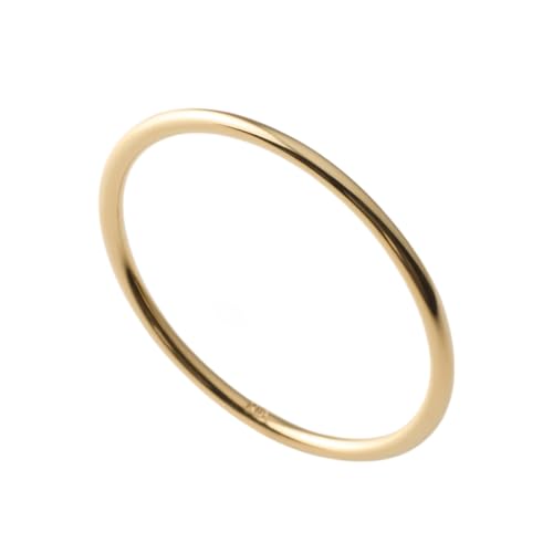 シンプル地金リング 12号 K18 ゴールド (12号)