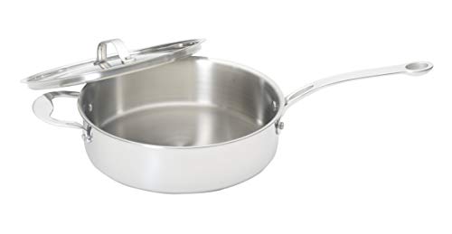ProWare Stainless Steel Tri-Ply Induction 24cm Saute Pan 2.5 litres