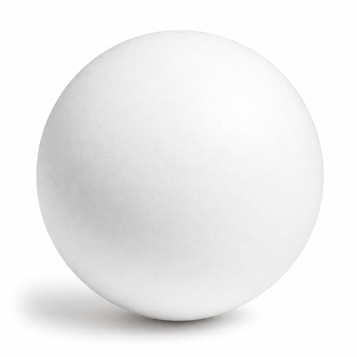 6 Inch High-Density Foam Ball for Crafts Made in the USA- Extra Strong Smooth Polystyrene Sphere Durable for DIY Projects School Models Floral & Decorations