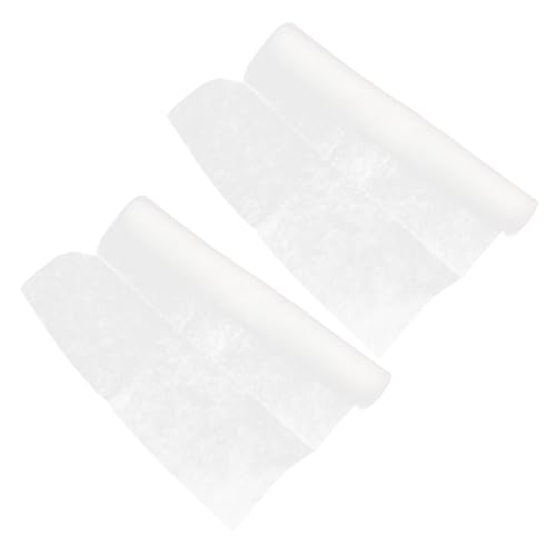 Filtres à papier pour hotte aspirante en non-tissé blanc résistant à l'huile cuisine, 2 rouleaux