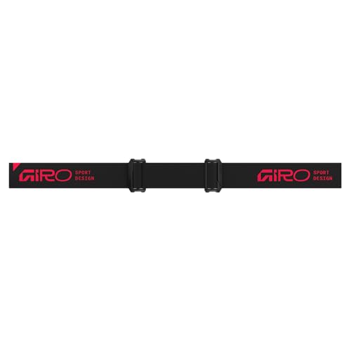 Image of Giro Method Ski Goggles - Snowboard Goggles for Men, Women, Youth - Black /Red Stacked - Vivid Ember & Vivid Infrared