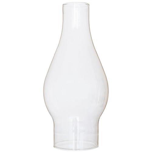 GXFCCYXT Oil Lamp Chimney 2 1/2 Inch Base × 7 1/2 Inch Height Kerosene Lamp Shade Tall Hurricane Lamp Glass Replacement Fits 1 Size Burners and 2-5/8 Inch Galleries
