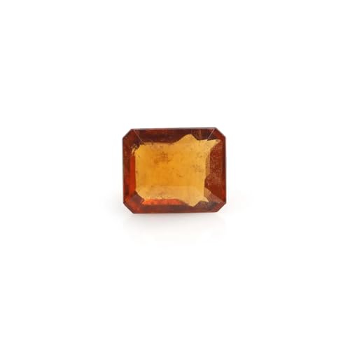 Hessonite africaine naturelle de 11,73 mm, gemme d'exception facettée