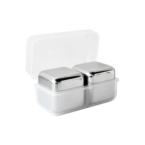 Outset Stainless Steel Ice Cubes Set of 2