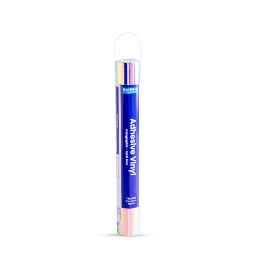 Image of Itsy Bitsy Vinyl Holographic Opal Blue, 12in x 2ft 1 Roll | Wrap | Color-shifting adhesive vinyl ideal for decor upgrades, craft customization, and smooth surface applications.