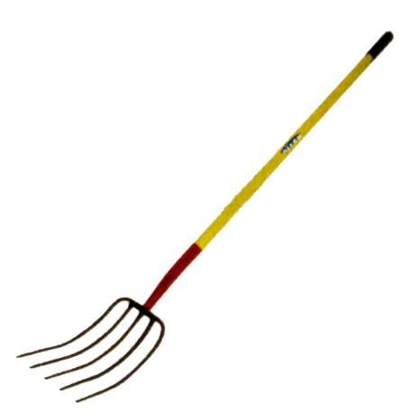 Sifer Fork Yellow Metal Handle 5 Teeth (9-3-4x12-1) 95804