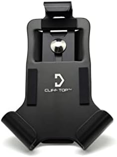 Cliff Top Aluminium Motorcycle Phone Mount/Bike Phone Holder/Cell Phone Holder with 1-Inch Ball, Intended for iPhone/Samsung Galaxy/Google Pixel and More. Compatible with Ram Mounts System.