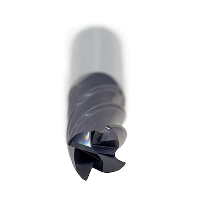 1/2 Diameter x 1/2 Shank 0.025-0.030 Radius 4-Flute Corner Radius Variable Helix Typhoon Red Series Carbide End Mill